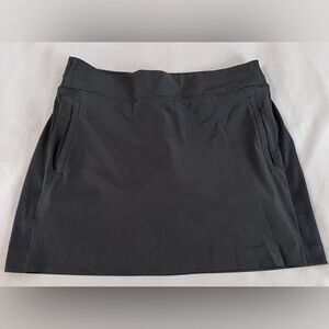 Members Mark Women's Large Black Skort‎ With Stretch 3 Inch Inseam Compression